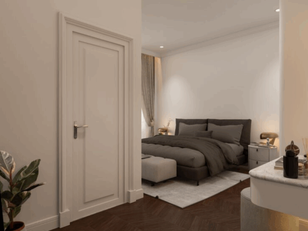 Portas de madeira, alumínio ou PVC: qual é a melhor escolha para o quarto?